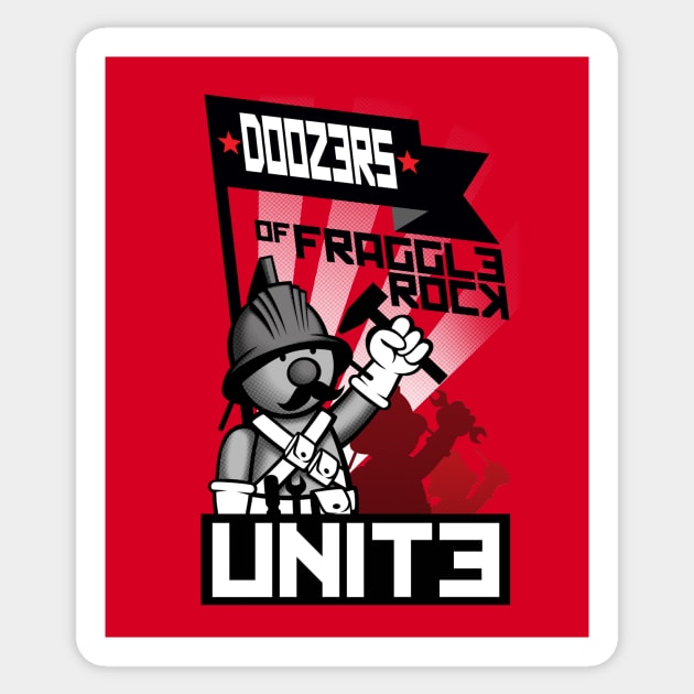 Doozers Unite Sticker by JoeConde